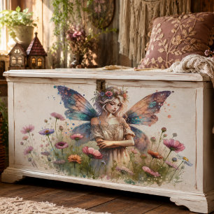 Papel De Seda Hada de Flor Bohemia Vintage Mágica, Decoupage 
