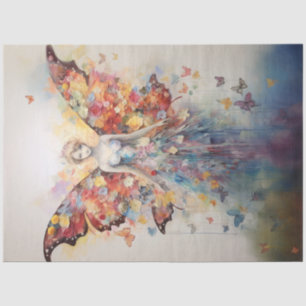 Papel De Seda Hada de mariposa negrita