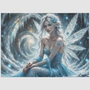 Papel De Seda Hada de Nieve de Cristal Reina de Hielo de Navid