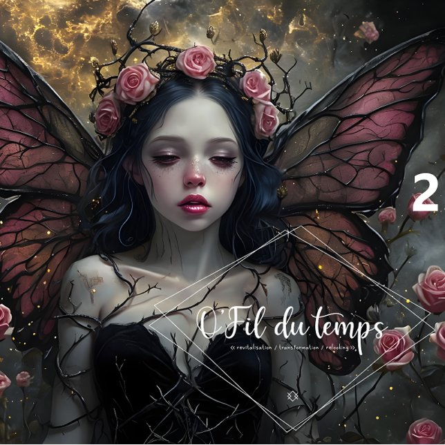 Papel De Seda Hada Etérea Rodeada De Rosas Rosa Vibrantes (Subido por el creador)