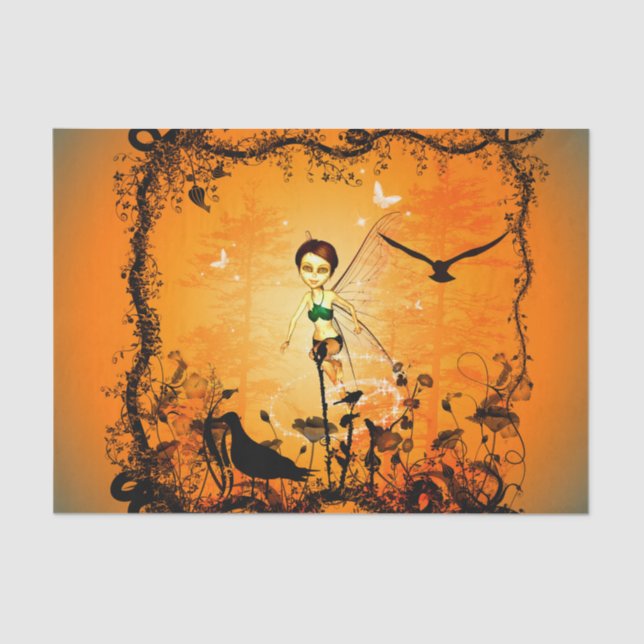 Papel De Seda Hada maravillosa, linda (Anverso)