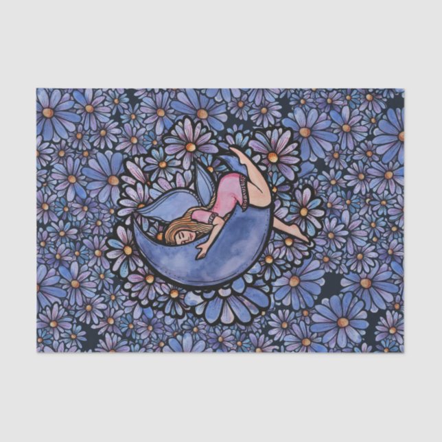 Papel De Seda Hada morada de la luna (Anverso)