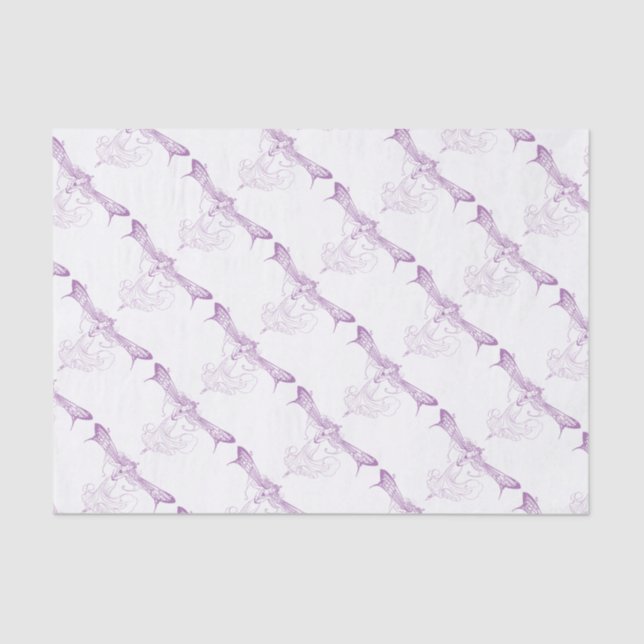 Papel De Seda Hada reina Mab, dulce dieciséis en morado (Anverso)