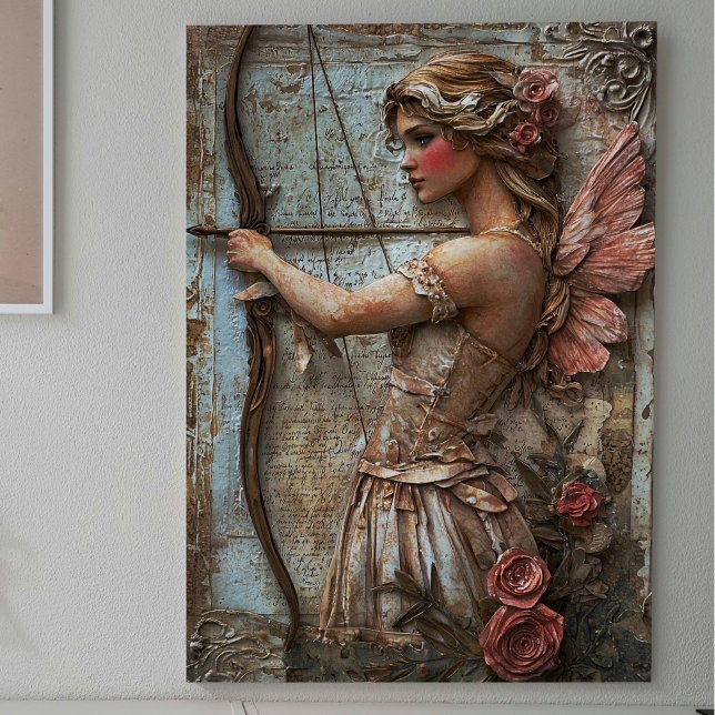 Papel De Seda Hada Rosa con Decoupage de Flecha (Subido por el creador)