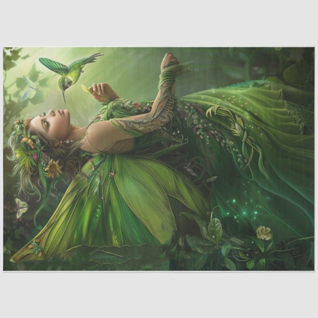 Papel De Seda Hada verde (Anverso)