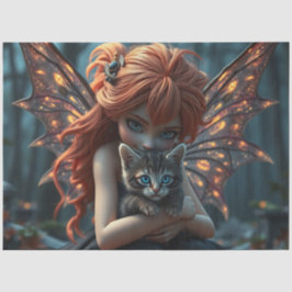 Papel De Seda Hada y su gato