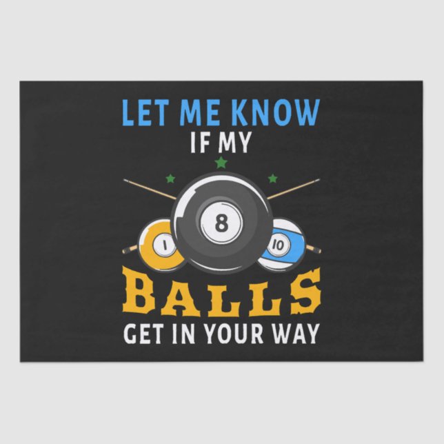 Papel De Seda Háganme Saber Si Mis Bolas Se Enfrentan (Anverso)