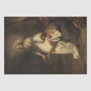 Papel De Seda Hagar y el Ángel (por Carel Fabritius)