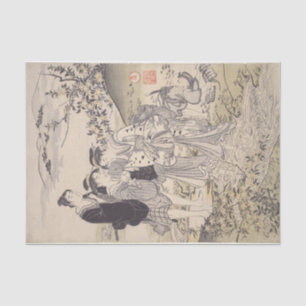 Papel De Seda Hagi Tamagawa por Kubo Shunman