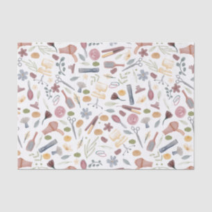 Papel De Seda Hair Stylist   Patrón   Acuarela