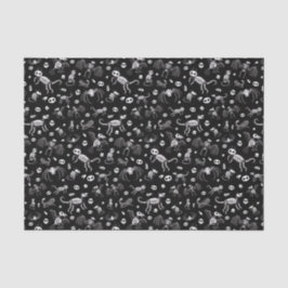 Papel De Seda Halloween Animal Bats Dogs Cats Spiders Skeleters