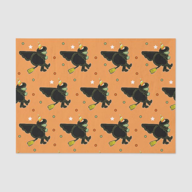Papel De Seda Halloween Birthday Gift (Anverso)