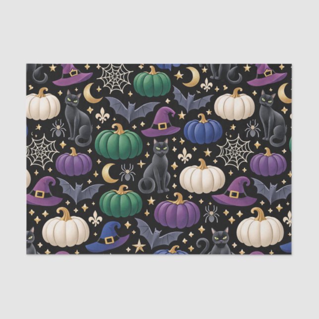 Papel De Seda Halloween Black Cat Luxury (Anverso)