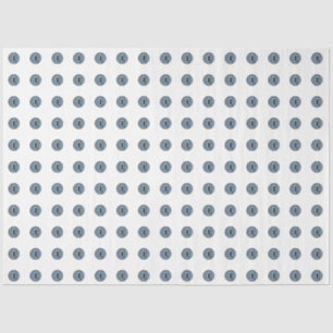 Papel De Seda Halloween Blue Polka Dot Eyes