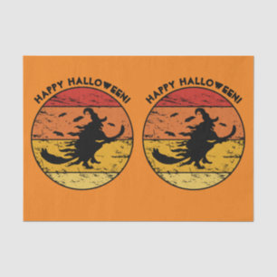 Papel De Seda Halloween Bruja Vintage angre 2 Retro Sunset