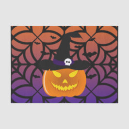 Papel De Seda Halloween Calabaza Jack o’ Lantern Witch Gorra