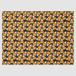 Papel De Seda Halloween Candy Corn Black