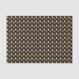 Papel De Seda Halloween Chocolate Candy Corn en negro
