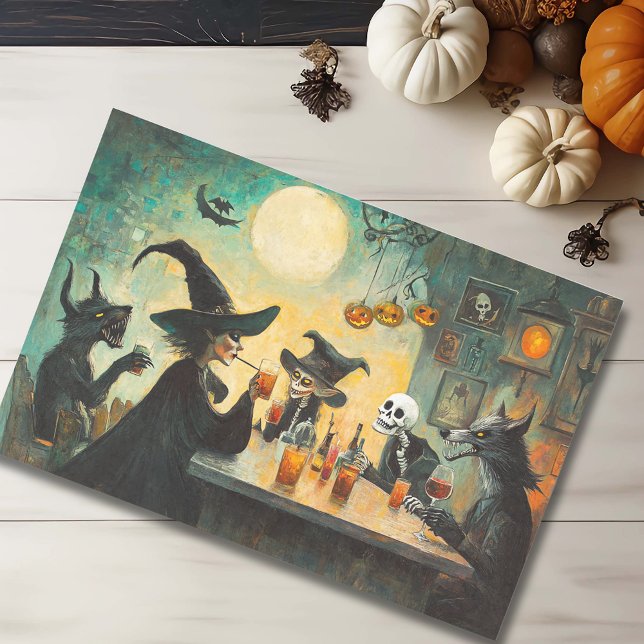 Papel De Seda Halloween Cocktail fiesta Witts Werewolf (Subido por el creador)