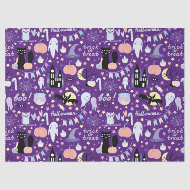 Papel De Seda Halloween Colorful (Anverso)