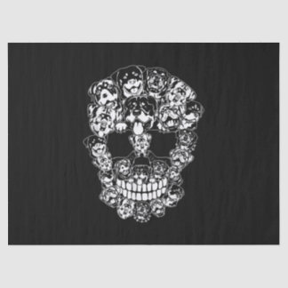 Papel De Seda Halloween Costume Skull Rottweiler Perros Amantes