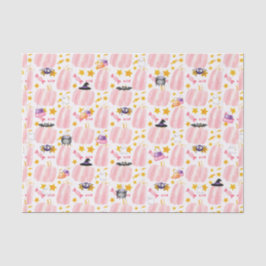 Papel De Seda Halloween de calabaza rosa