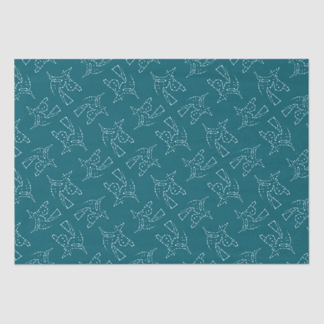 Papel De Seda Halloween de la Bruja Blanca de las Estrellas (Anverso)