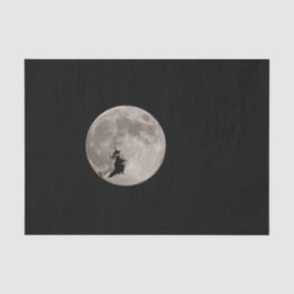 Papel De Seda Halloween de la luna llena de bruja