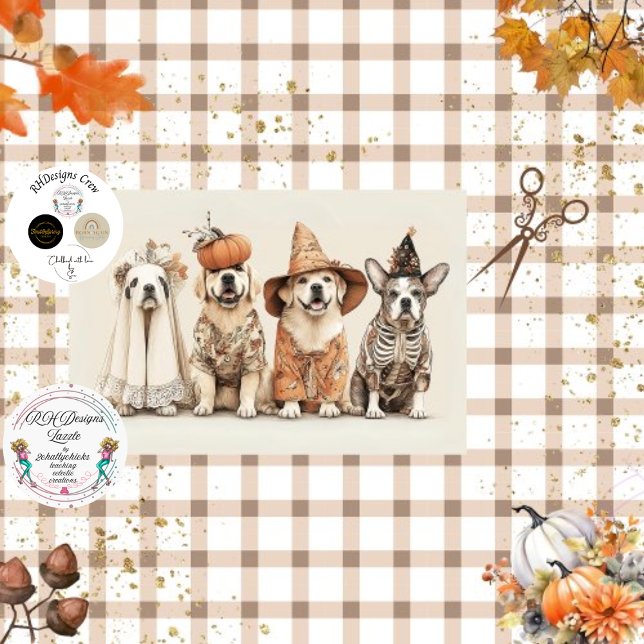Papel De Seda Halloween de los amigos de Doggie y la mantequilla (Subido por el creador)