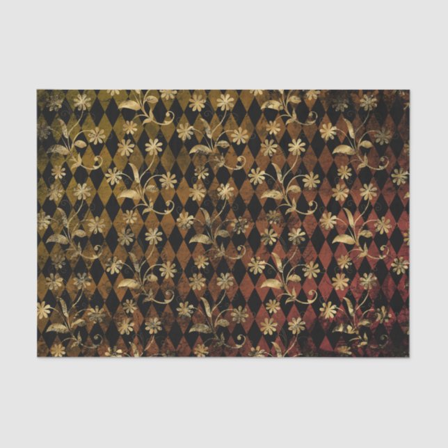 Papel De Seda Halloween del Diamante Gótico (Anverso)