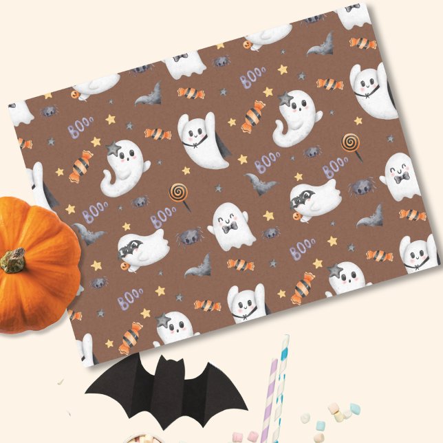 Papel De Seda Halloween del fantasma del chabacano dulce pastel  (Subido por el creador)