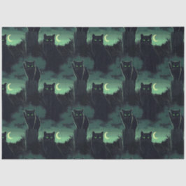 Papel De Seda Halloween del gato negro