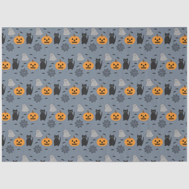 Papel De Seda Halloween divertido y divertido (Anverso)