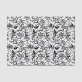 Papel De Seda Halloween en negro y blanco Toile