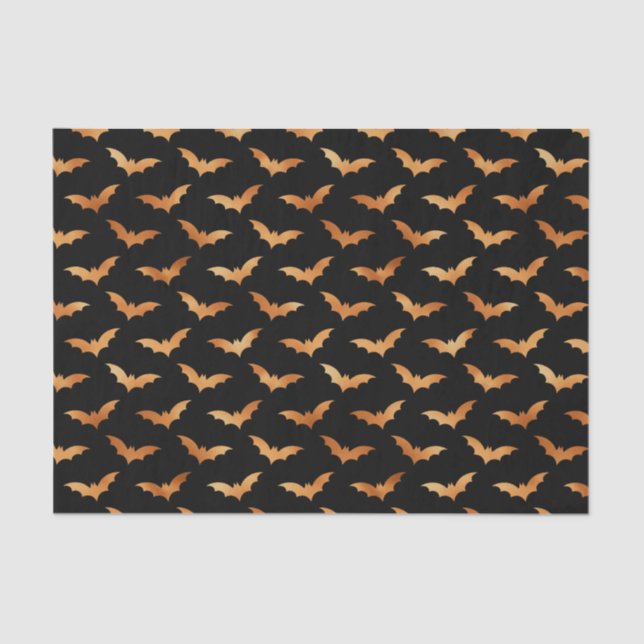 Papel De Seda Halloween Fall Spooky Flying Bat (Anverso)
