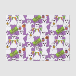 Papel De Seda Halloween fantasmal
