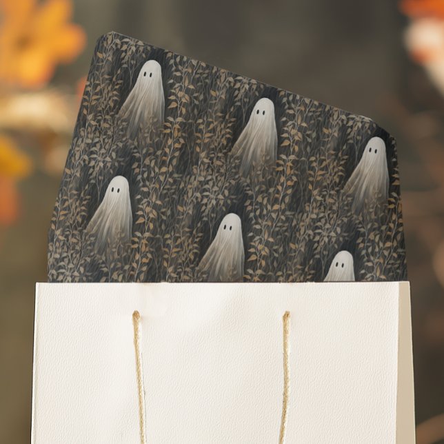 Papel De Seda Halloween fantasmal (Moody Ghost Tissue Paper for Halloween gift wrapping and craft projects)