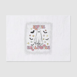 Papel De Seda Halloween Ghost Boo Hippie Hippie Halloween Retro 