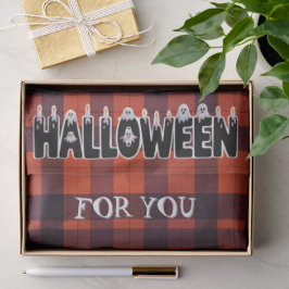 Papel De Seda Halloween Ghost Candle Lettering