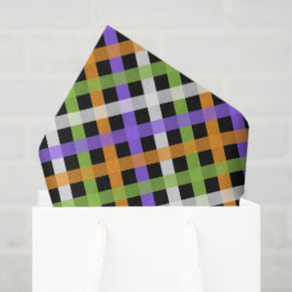Papel De Seda Halloween Gingham 1.2