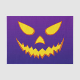 Papel De Seda Halloween Grinning Face Jack o Lantern Pumpkin