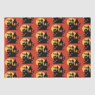 Papel De Seda Halloween Haunted House