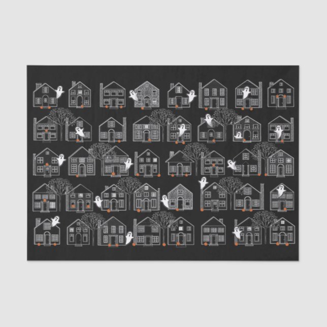 Papel De Seda Halloween Haunted House (Anverso)