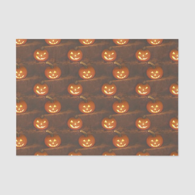 Papel De Seda Halloween Jack O'Lantern (Anverso)
