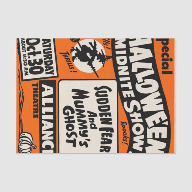 Papel De Seda Halloween Midnite Show (Anverso)