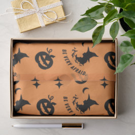 Papel De Seda Halloween Naranja Black Spookkin Bitch