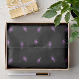 Papel De Seda Halloween, Ojos Púrpura, Truco O Tratamiento, Boo