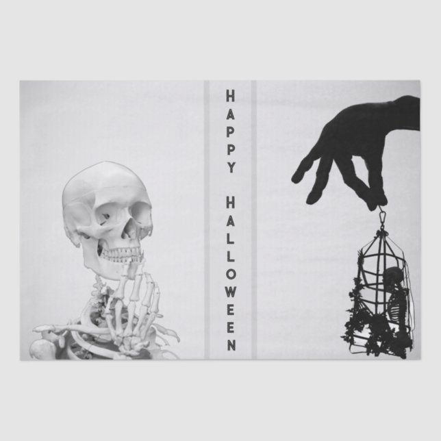Papel De Seda Halloween Skeleton Paper (Anverso)
