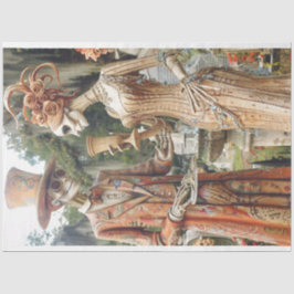 Papel De Seda Halloween Skelton Couple Decoupage