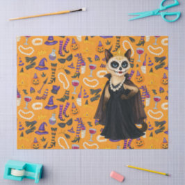 Papel De Seda Halloween themed for Siamese Cat lovers